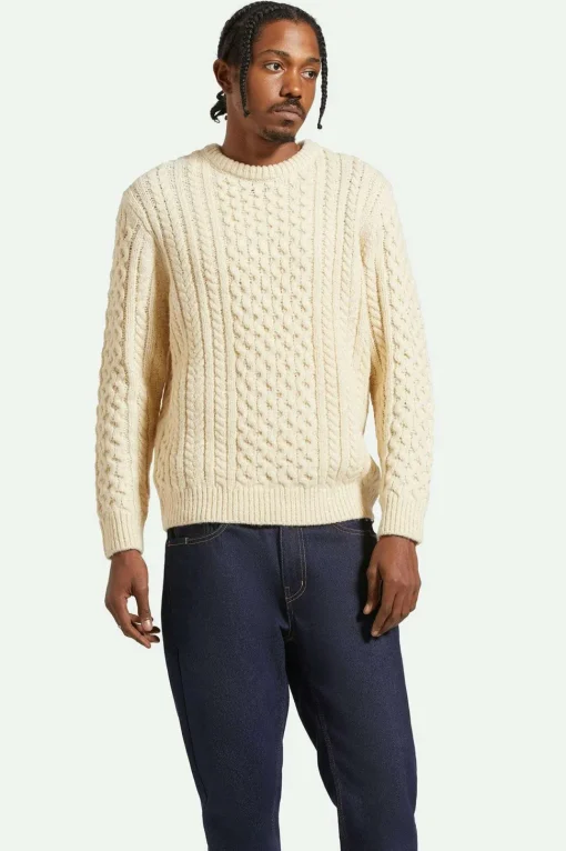 Classic Fisherman Cable Knit Sweater