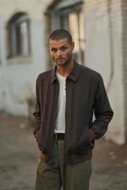 Dillinger Houndstooth Bomber Jacket