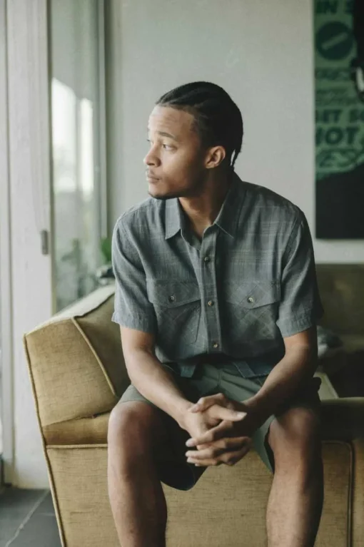 Memphis Linen Blend S/S Woven Shirt