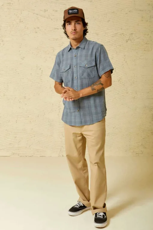 Memphis Linen Blend S/S Woven Shirt
