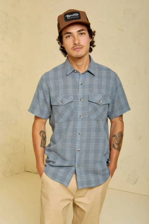 Memphis Linen Blend S/S Woven Shirt
