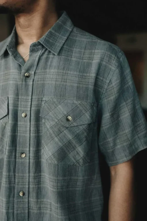Memphis Linen Blend S/S Woven Shirt