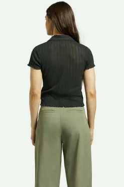 Novelty Ribbed S/S Polo