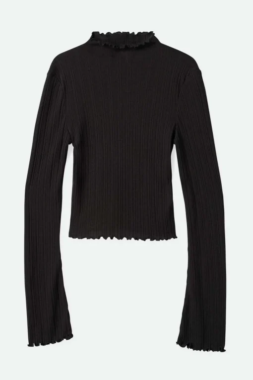 Novelty Ribbed Turtleneck L/S