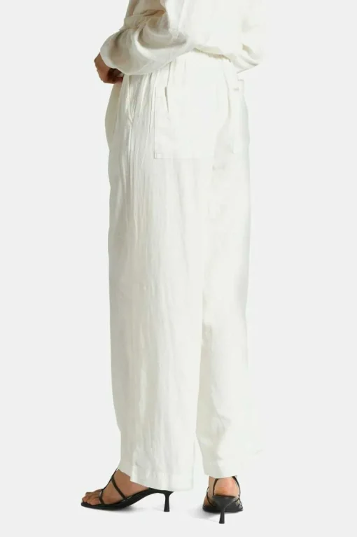 Vintage Linen Blend Wide Leg Pant