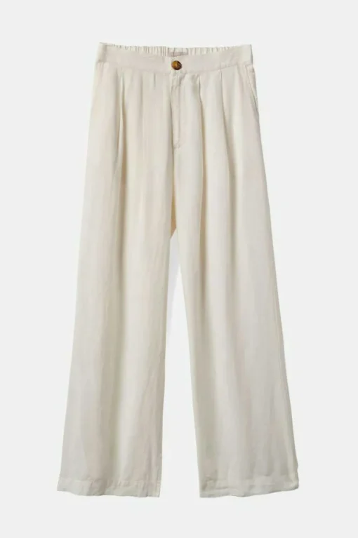 Vintage Linen Blend Wide Leg Pant