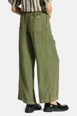 Vintage Linen Blend Wide Leg Pant