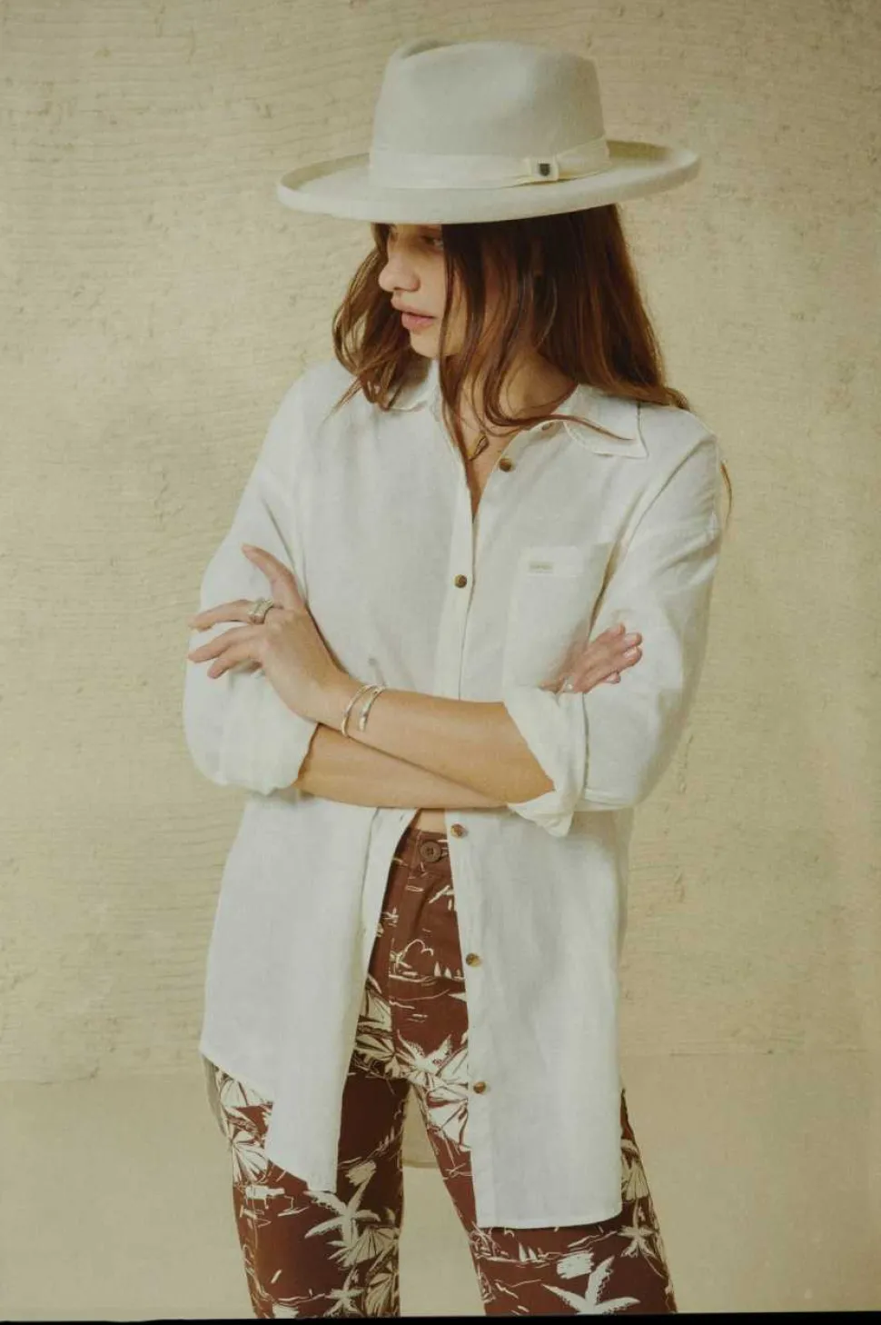 Vintage Linen L/S Woven Shirtdress