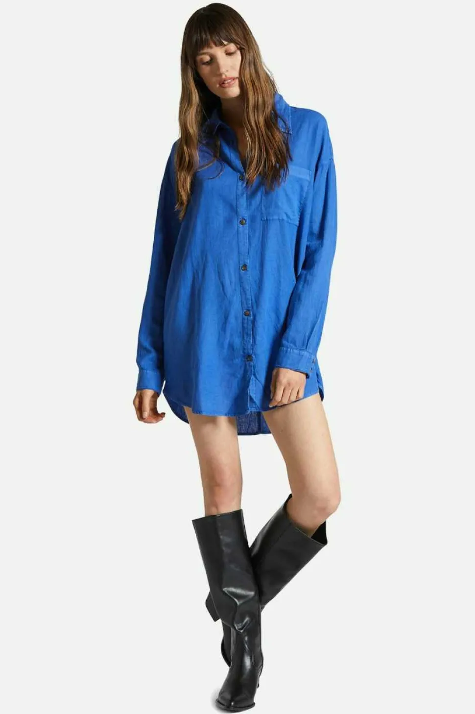 Vintage Linen L/S Woven Shirtdress